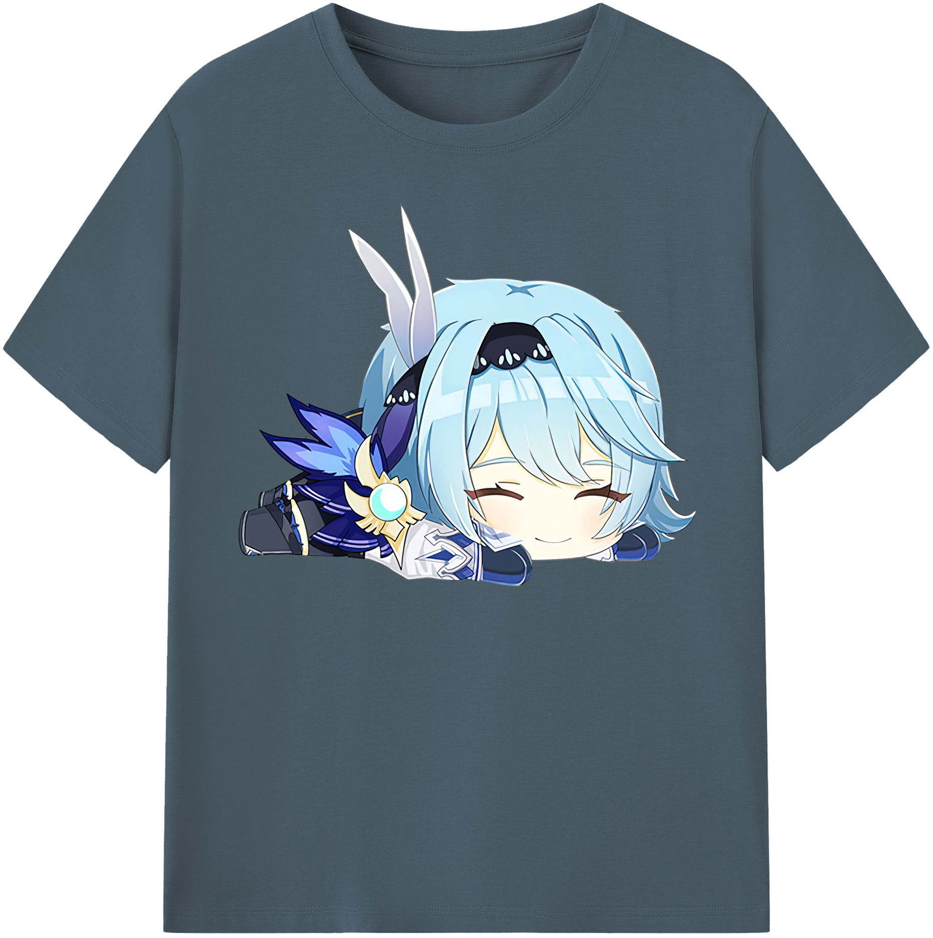 げんし神 优菈 ゆうら genshin Yūra 綿100％半袖Tシャツ（フロントプリント）